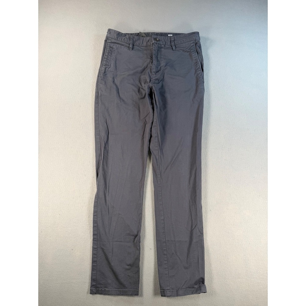 Vuori Meta Pant Mens 32 Charcoal Grey Stretch Cotton Chino Trousers V430